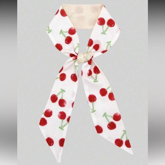Cherry Print Scarf A1422 - Picture 1 of 4